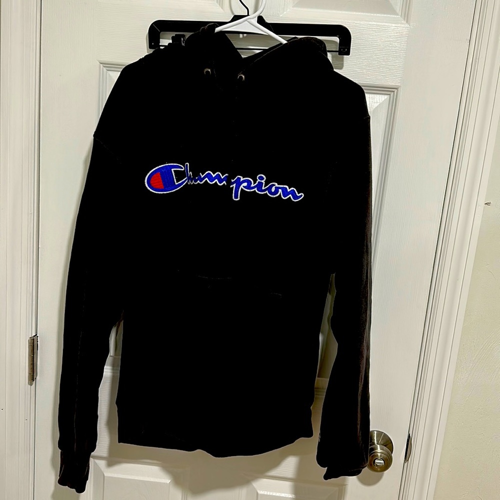 Champion hoodie. Super thick material. Soft inside